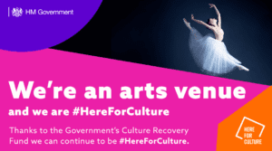 Funding logo for #HereForCulture